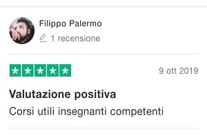 Recensione Filippo Palermo Studente - EuroFormation Scuola di Formazione Digitale e Corsi Online