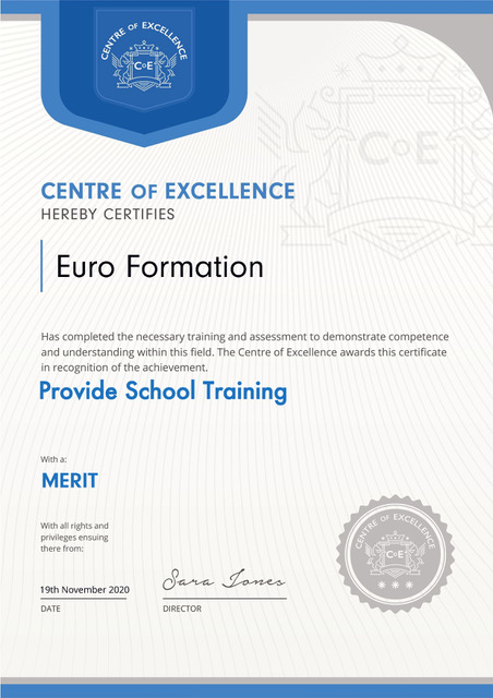 Logo Centre of Excellence - EuroFormation Scuola di Formazione Digitale e Corsi Online